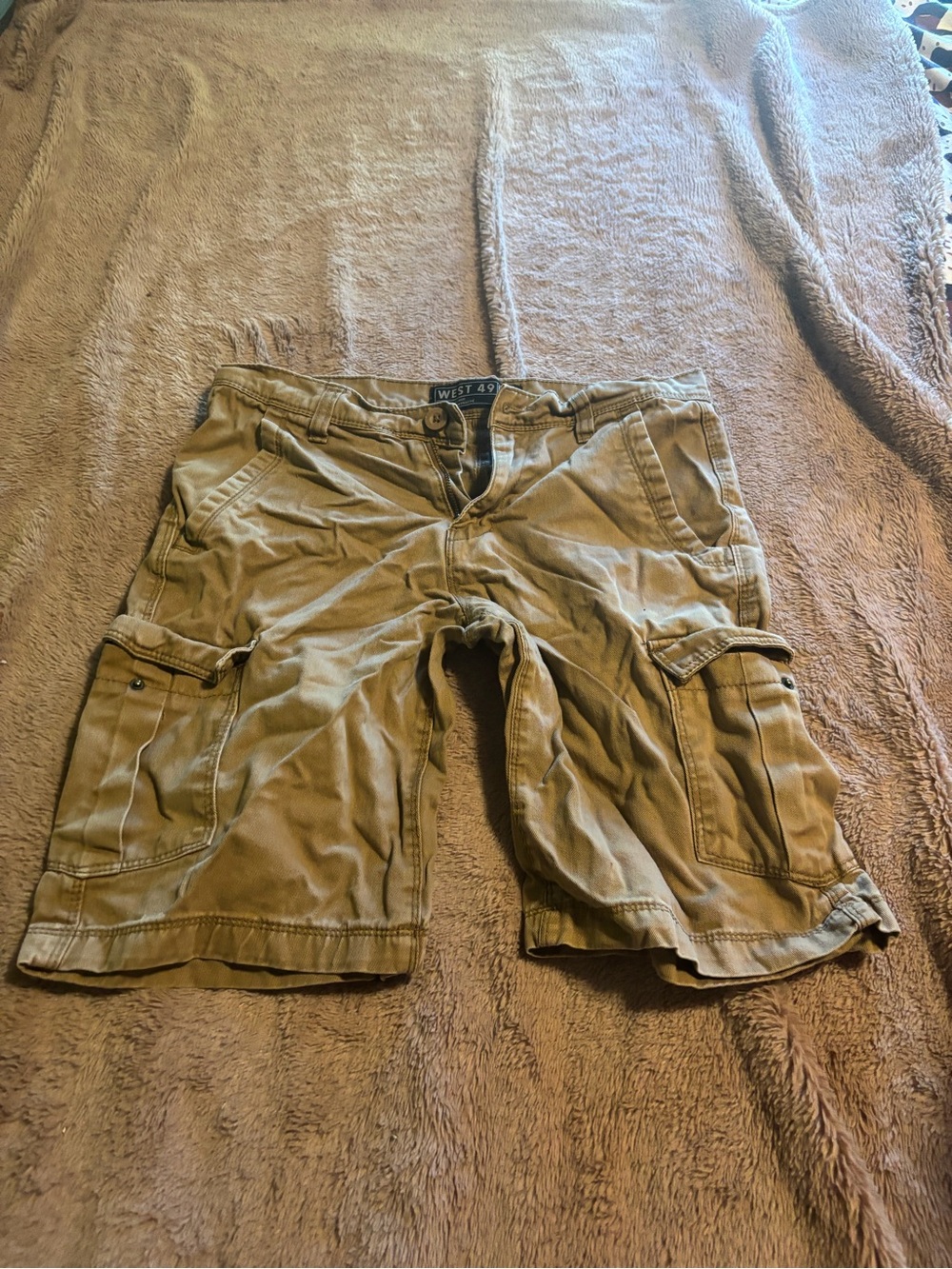 Boys  Tan Cargo Shorts